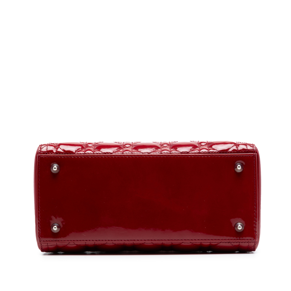 Pre-Loved Dior Medium Patent Cannage Lady Dior - Picture 3 of 8